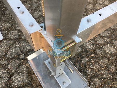 Craftlander 4500 Pound Vertical Boat Lift, 120" Beam