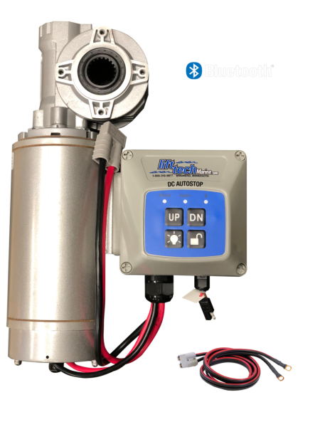 Lift Tech 12/24 Volt DC Drive Motor with AUTOSTOP with Wireless Remote