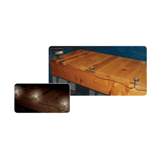 1 pack Aluminum Marine Grade Dock & Deck Lights