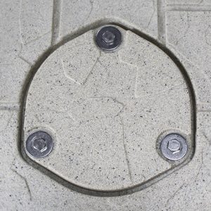 Half Round Bolt in Cap