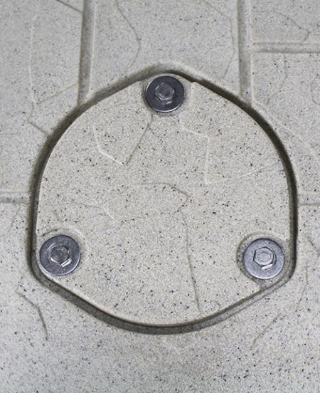 Half Round Bolt in Cap