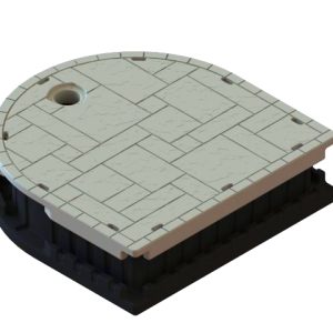 60" Half Round End Cap