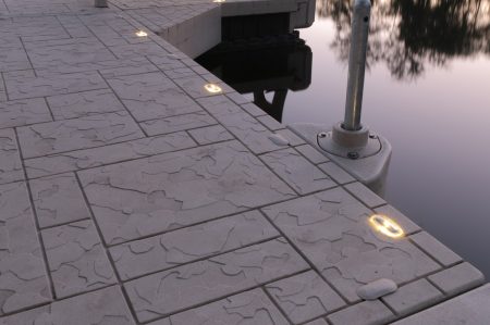 Installed-Wave-Dot-7_h9ro-8m Solar Wave Dots (2pk) - for Wave Armor Docks- Warm White Light