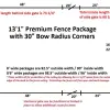 13'1" Large Radius Fence Package