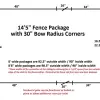14'5" Large Radius Fence Package