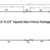 15'4" Classic Square Stern Fence Package