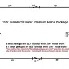 15'6" Standard Radius Fence Package
