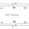 164classic2 16'4" Classic Pontoon Fence Package