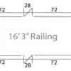 164stern2 16'4" Classic Stern Entry Fence Package