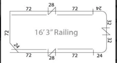 164stern2 16'4" Classic Stern Entry Fence Package