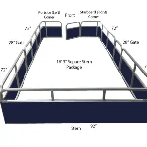 16'4" Classic Square Stern Fence Package
