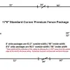 17'6" Standard Radius Fence Package