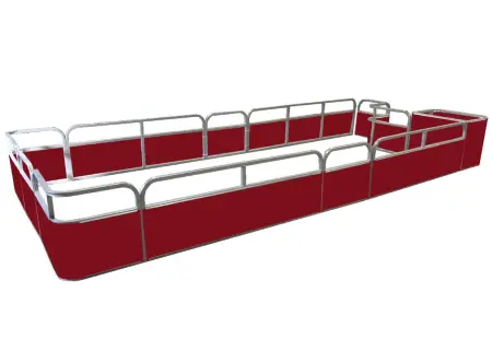 18'3" Sundeck Stern Entry Fence Package