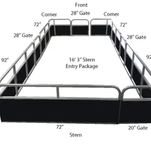 18'3" Classic Stern Entry Fence Package