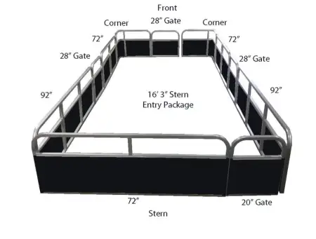 183stern1 18'3" Classic Stern Entry Fence Package