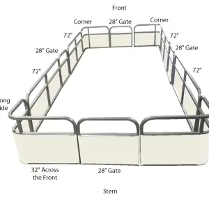 18'4" Classic Pontoon Fence Package