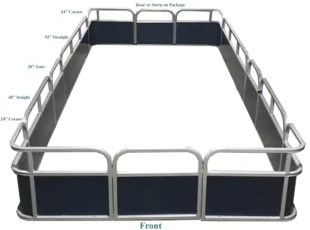 18classic2 18' Classic Pontoon Fence Package