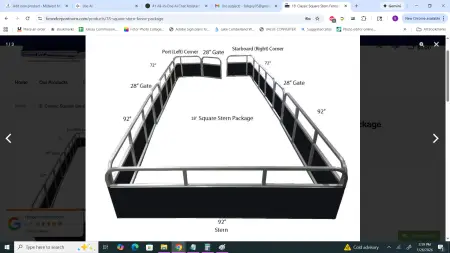 18' Classic Square Stern Fence Package