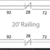 20classic2 20' Classic Pontoon Fence Package