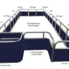 20' Sundeck Stern Entry Fence Package