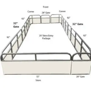 20' Classic Stern Entry Fence Package