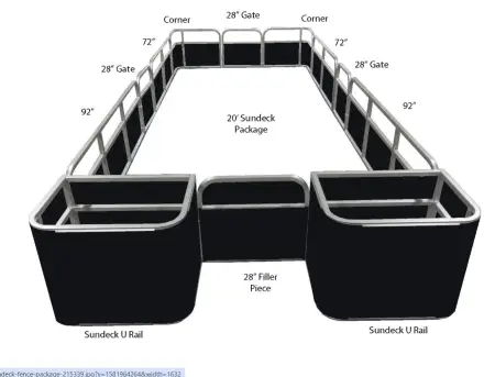 20' SunDeck Fence Package