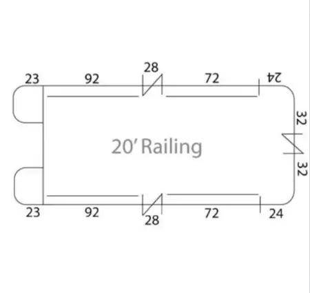 20' SunDeck Fence Package