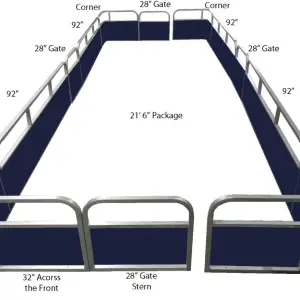 21'6" Classic Pontoon Fence Package