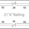 216classic2 21'6" Classic Pontoon Fence Package