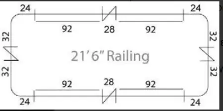 216classic2 21'6" Classic Pontoon Fence Package