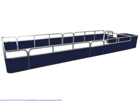 21'8" Sundeck Stern Entry Fence Package