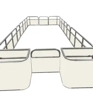12' Classic Square Stern Fence Package