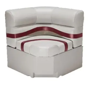 28" Premium Pontoon Corner Seat with 8" Radius