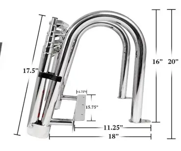 premium4stepladder3 Premium 4 Step Stern Ladder