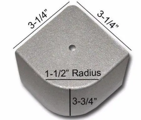 Pontoon Round Corner Cap