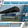 Craftlander 6000 Pound Cabled Vertical Hydraulic Boat Lift, 120″ Beam